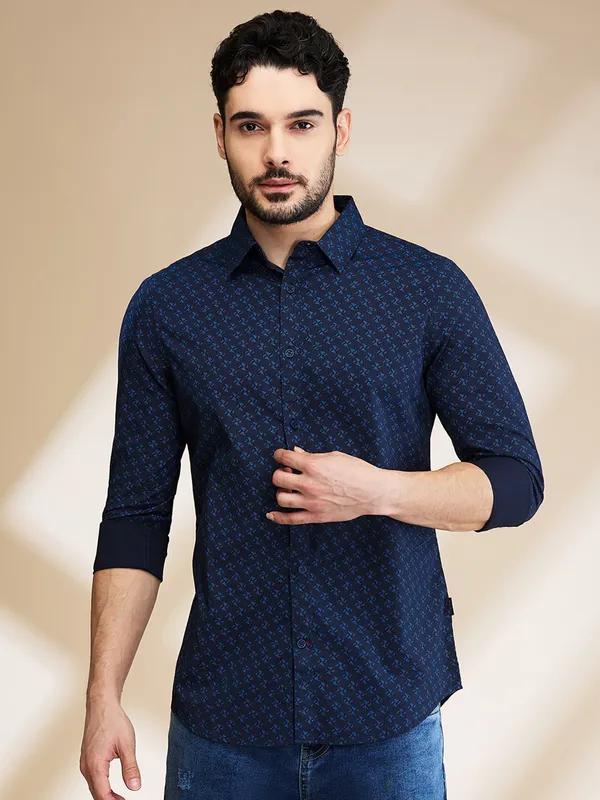 Being Human Mens-Top Shirts Navy