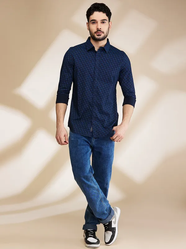 Being Human Mens-Top Shirts Navy