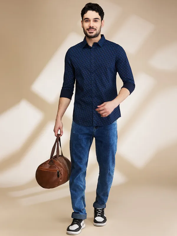 Being Human Mens-Top Shirts Navy