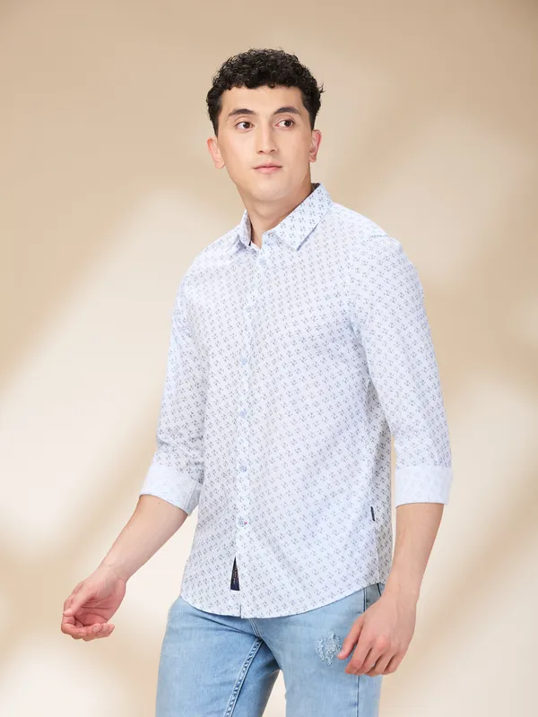 Being Human Mens-Top Shirts Sky Blue