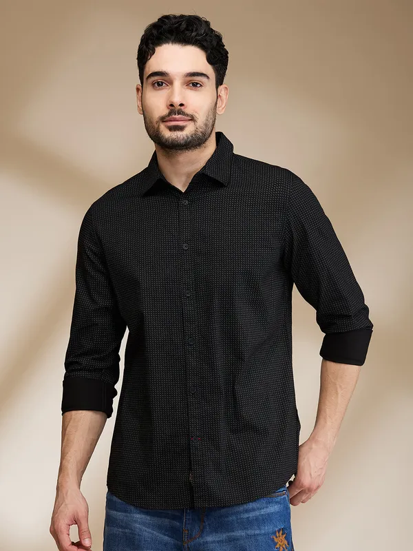 Being Human Mens-Top Shirts Black
