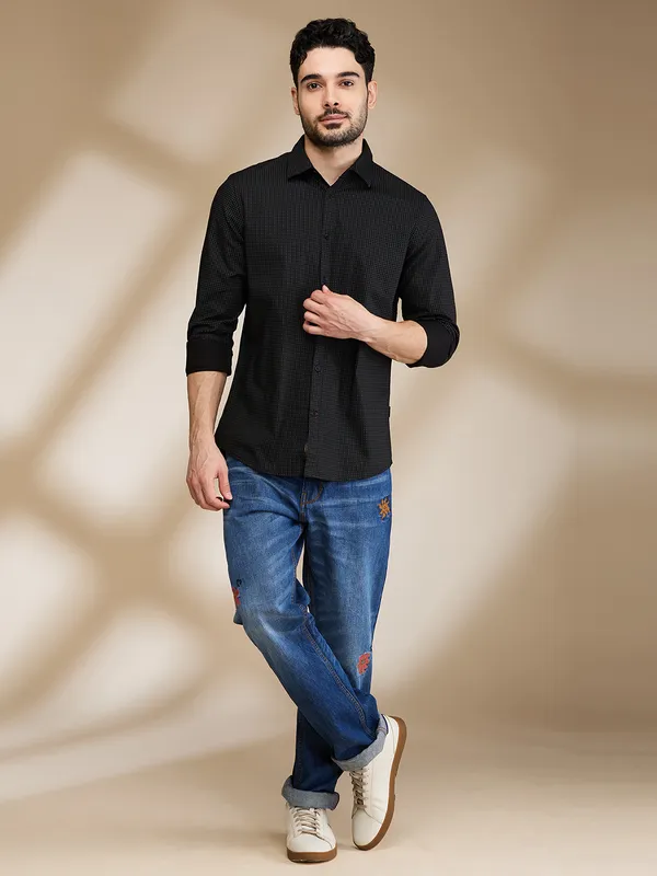 Being Human Mens-Top Shirts Black
