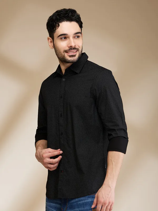Being Human Mens-Top Shirts Black
