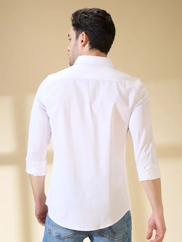 Being Human Clothing Mens-Top Shirts White