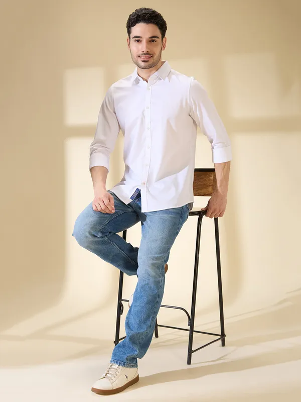 Being Human Clothing Mens-Top Shirts White