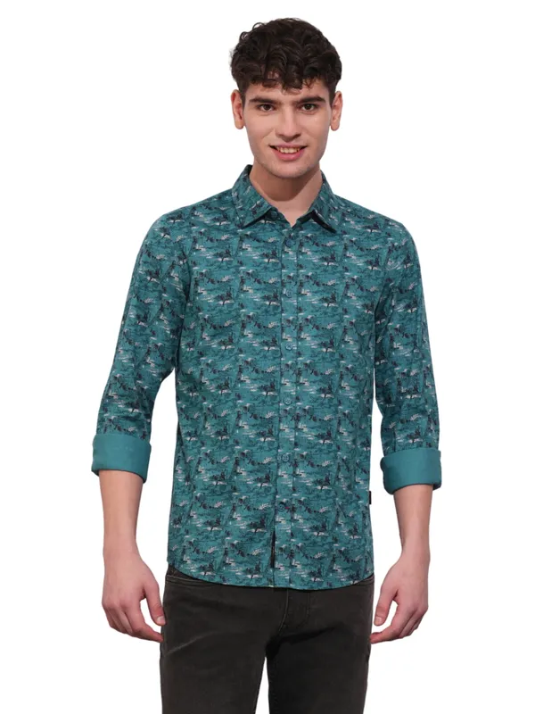 Being Human Clothing Mens-Top Shirts Teal
