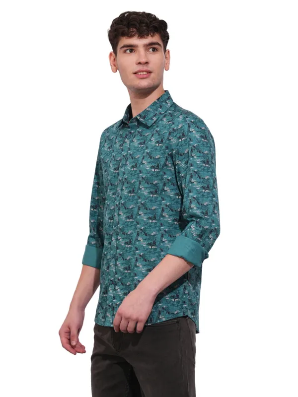 Being Human Clothing Mens-Top Shirts Teal