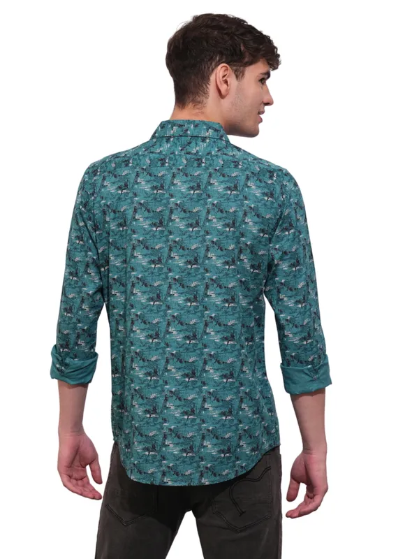 Being Human Clothing Mens-Top Shirts Teal