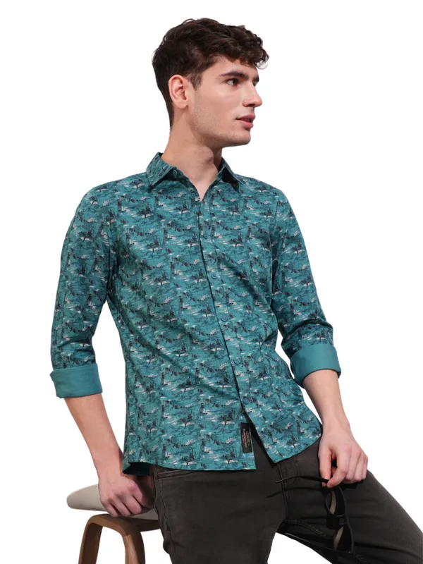 Being Human Clothing Mens-Top Shirts Teal