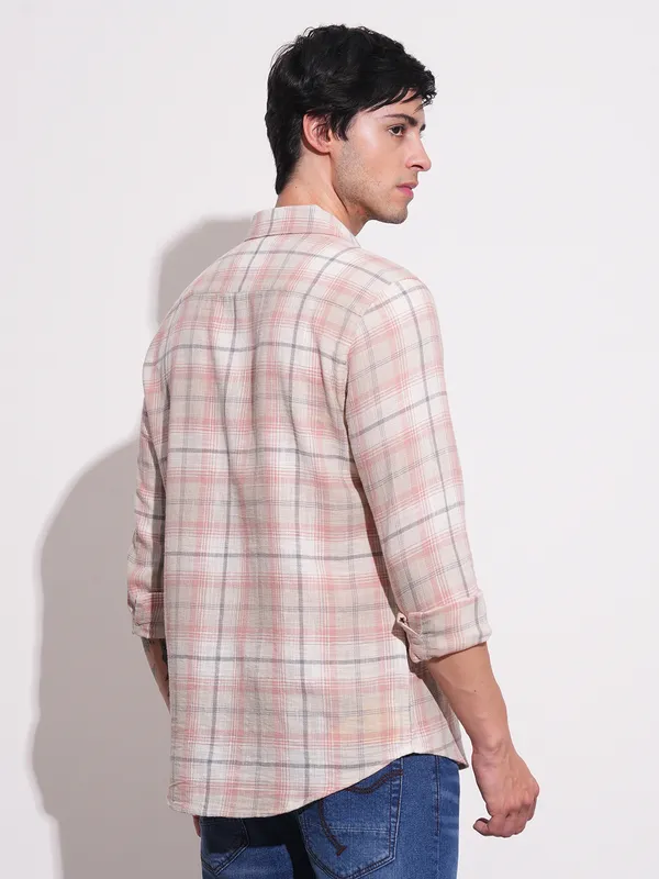 Being Human Clothing-Mens-Top-Shirts Peach