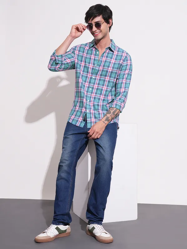 Being Human Clothing-Mens-Top-Shirts Aqua
