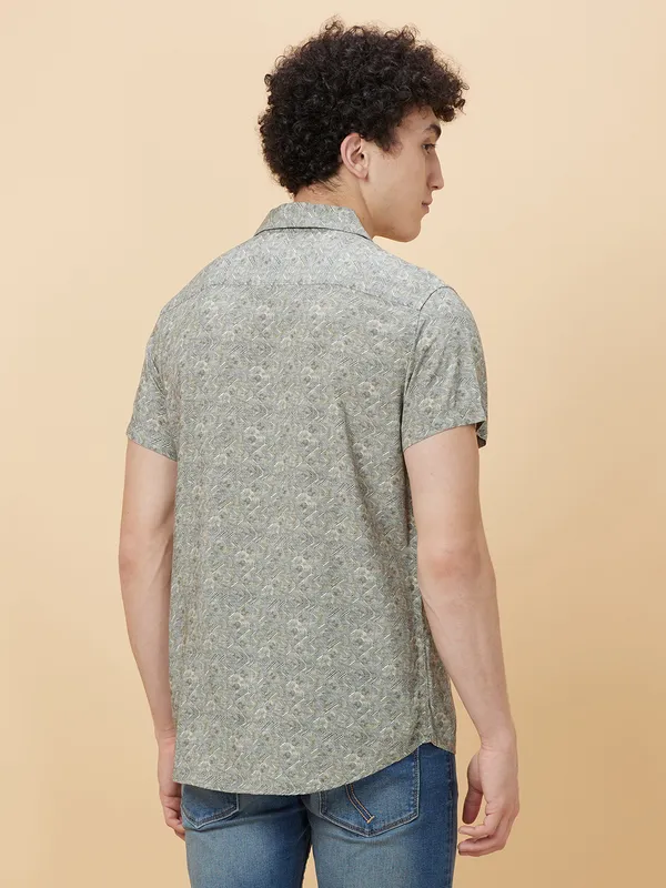 Being Human Clothing Men Slim Fit Shirts-Grey