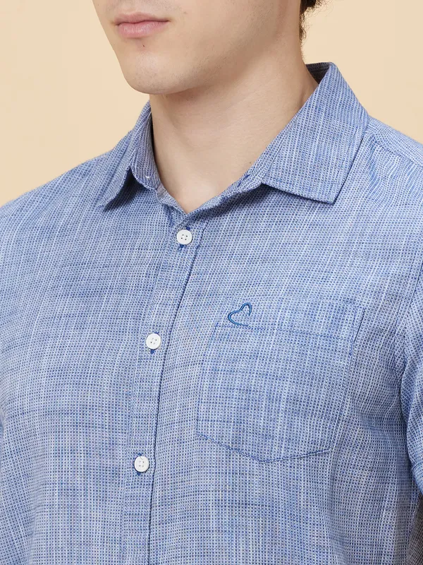 Being Human Clothing Men Slim Fit Shirts-Navy