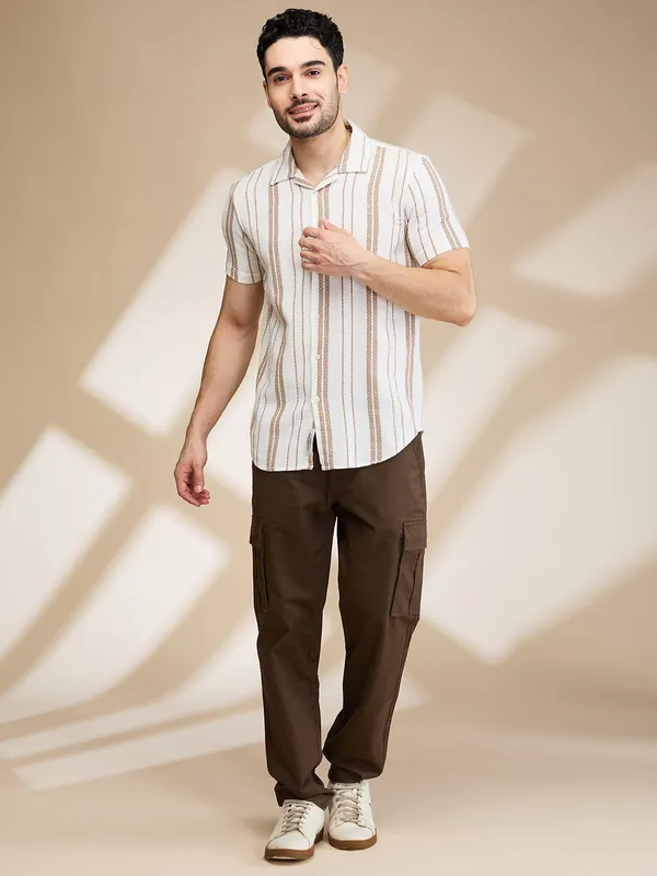 Being Human Clothing Mens-Top Shirts Beige