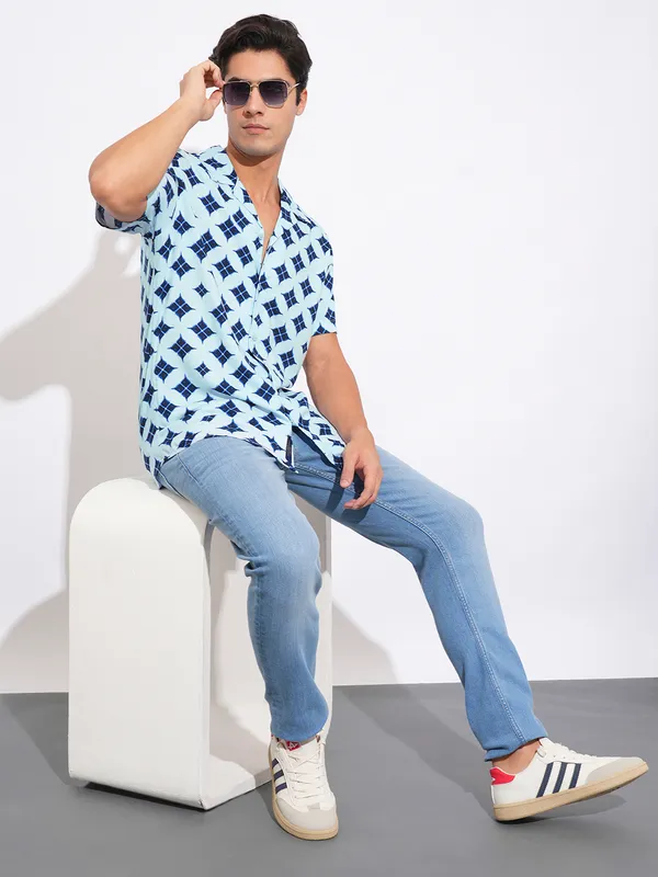 Being Human Clothing Mens-Top Shirts Blue