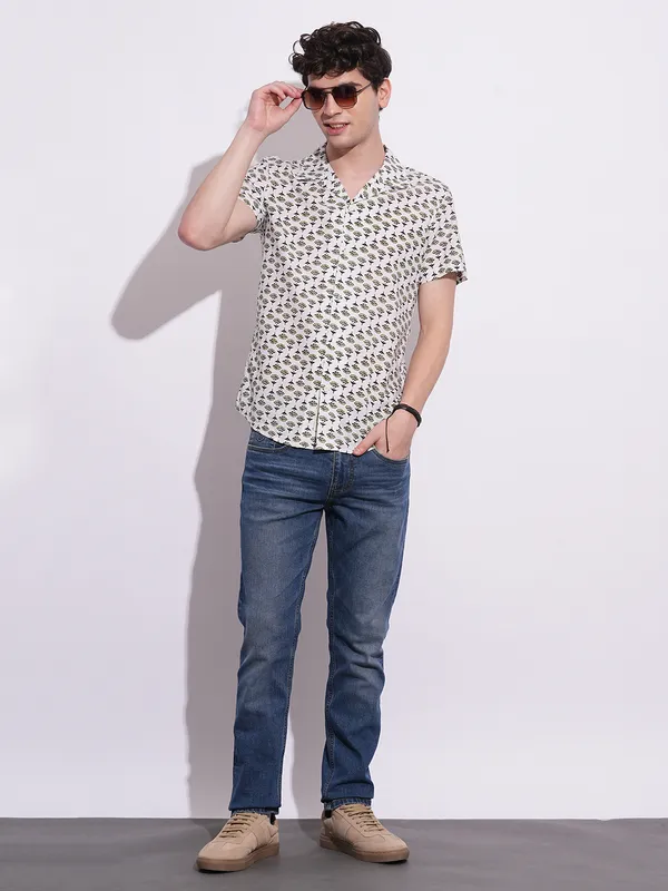 Being Human Clothing Mens-Top Shirts White