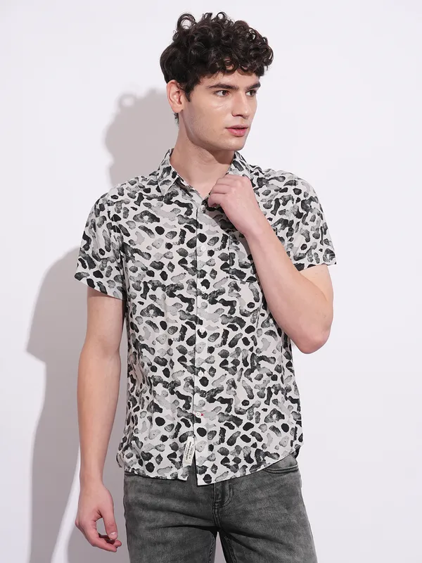Being Human Mens-Top Shirts Black & White