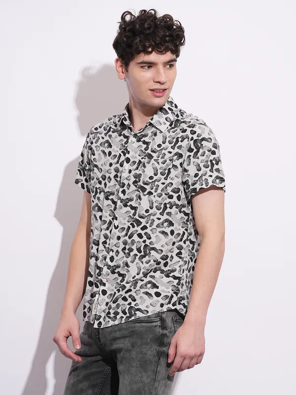 Being Human Mens-Top Shirts Black & White