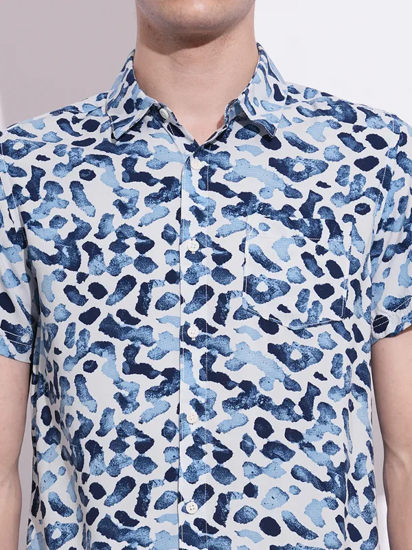 Being Human Mens-Top Shirts Blue
