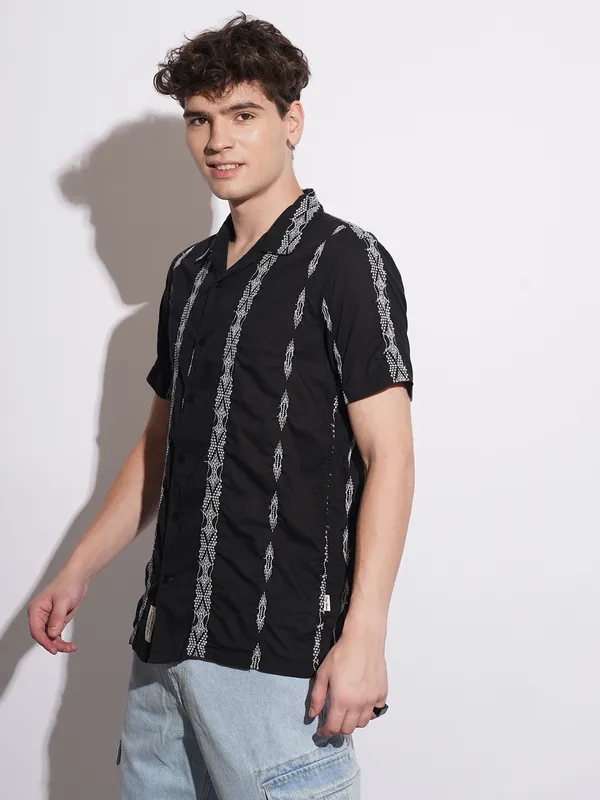 Being Human Clothing Mens-Top Shirts Black