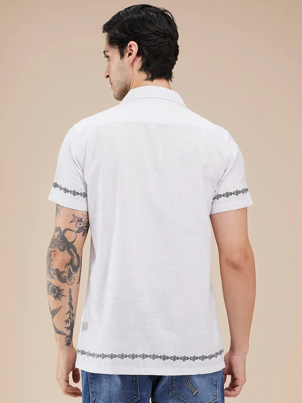 Being Human Clothing Mens-Top Shirts Lt.Grey