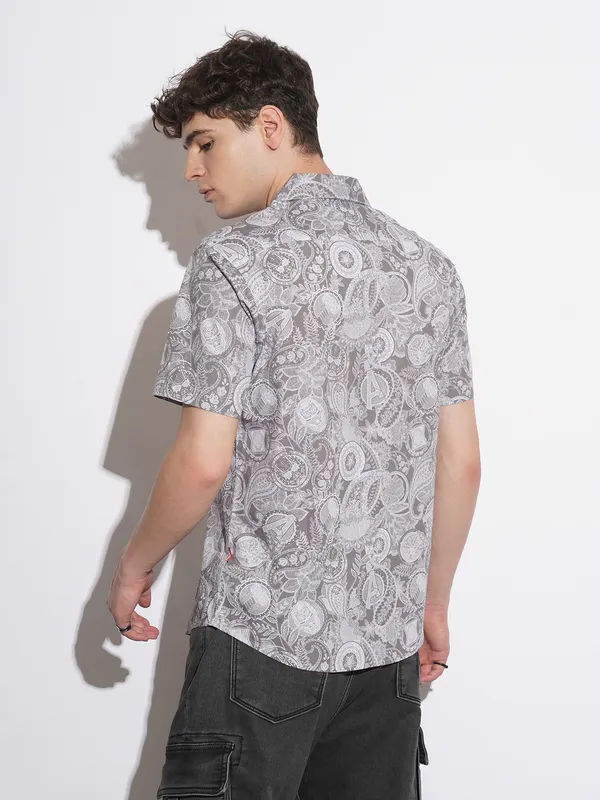 Being Human Mens-Top Shirts Grey
