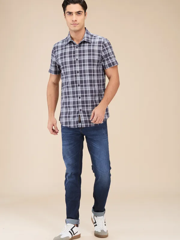 Being Human Clothing Mens-Top Shirts Dk.Grey