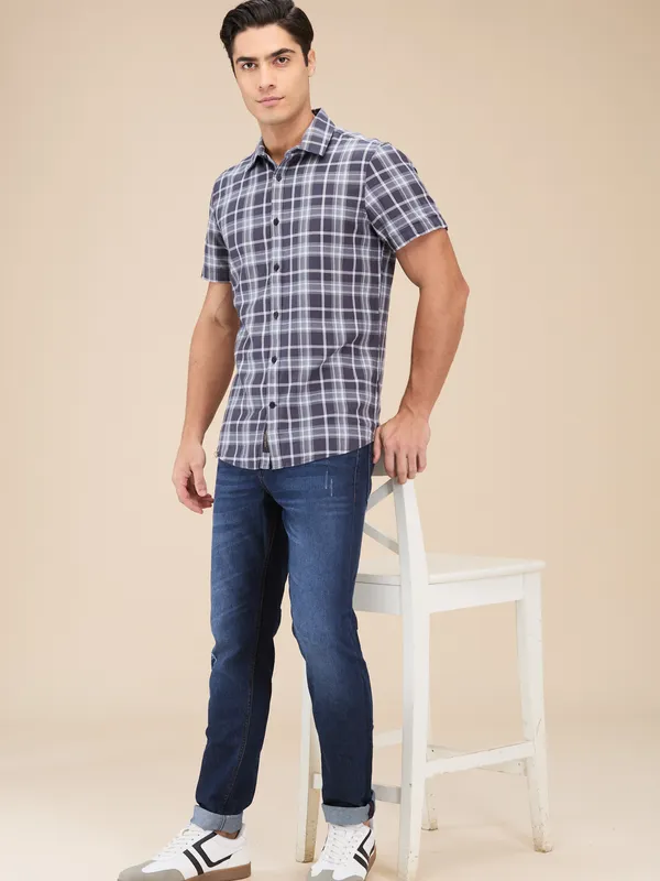 Being Human Clothing Mens-Top Shirts Dk.Grey