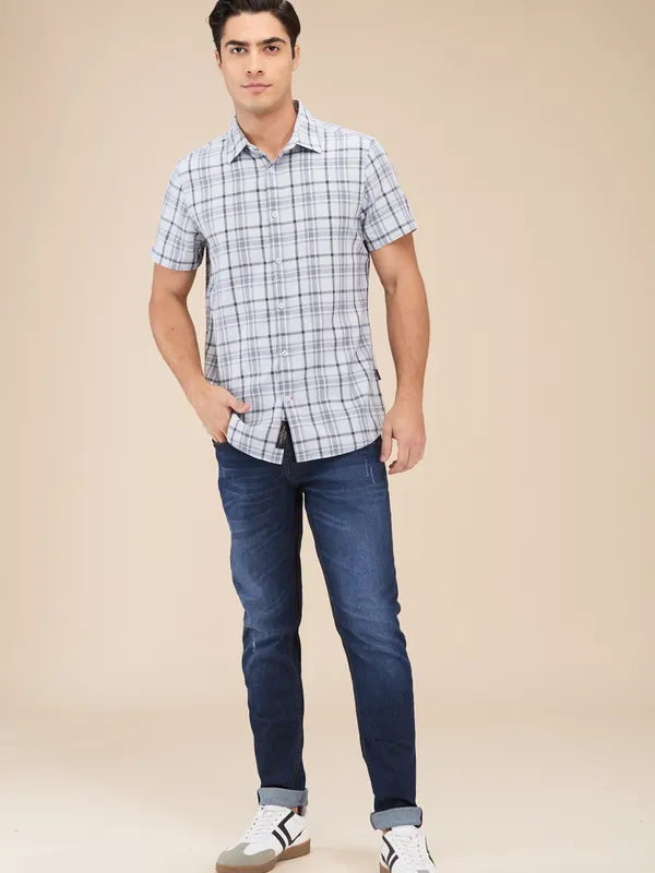 Being Human Clothing Mens-Top Shirts Steel Grey