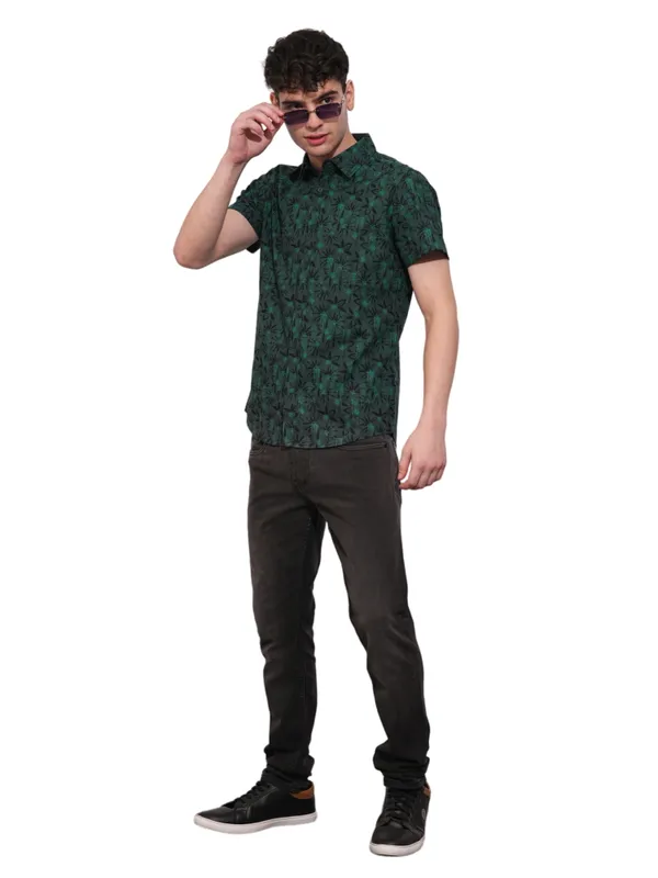 Being Human Clothing Mens-Top Shirts Olive