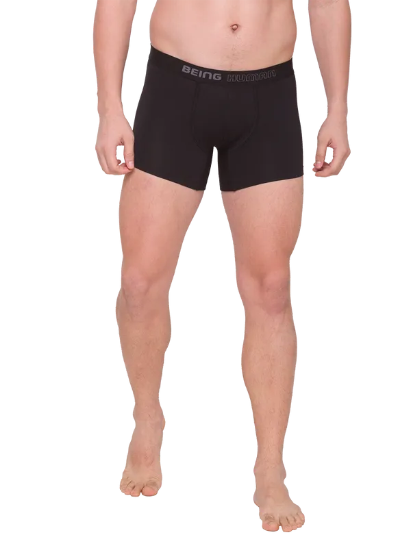 Being Human Clothing Men Regular Fit Trunk-Black/Wine