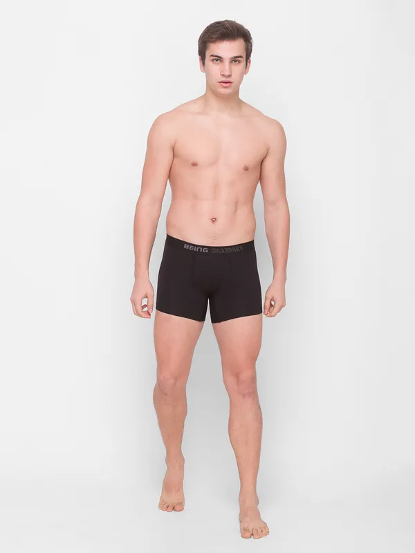 Being Human Clothing Men Regular Fit Trunk-Black/Wine