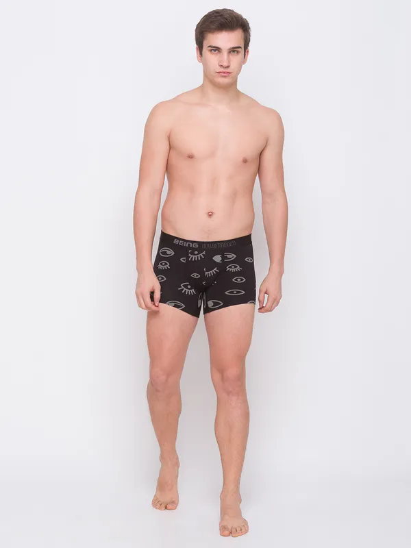 Being Human Clothing Men Regular Fit Trunk-White/Black
