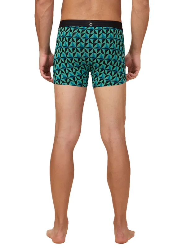 Being Human Mens- Mid Rise Trunk Underwear Black Prt