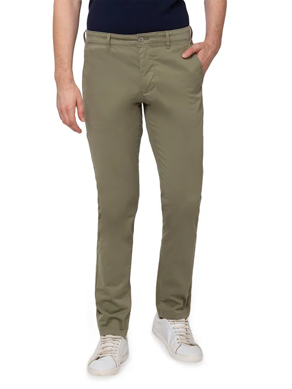 Being Human Clothing Men Slim Fit Chino-Green