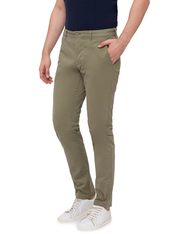 Being Human Clothing Men Slim Fit Chino-Green