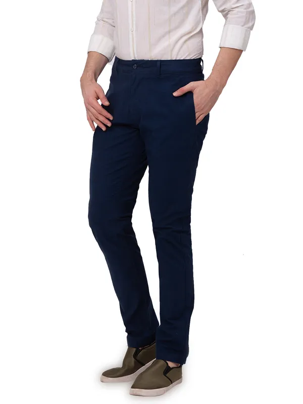 Being Human Clothing Men Slim Fit Chino-Navy