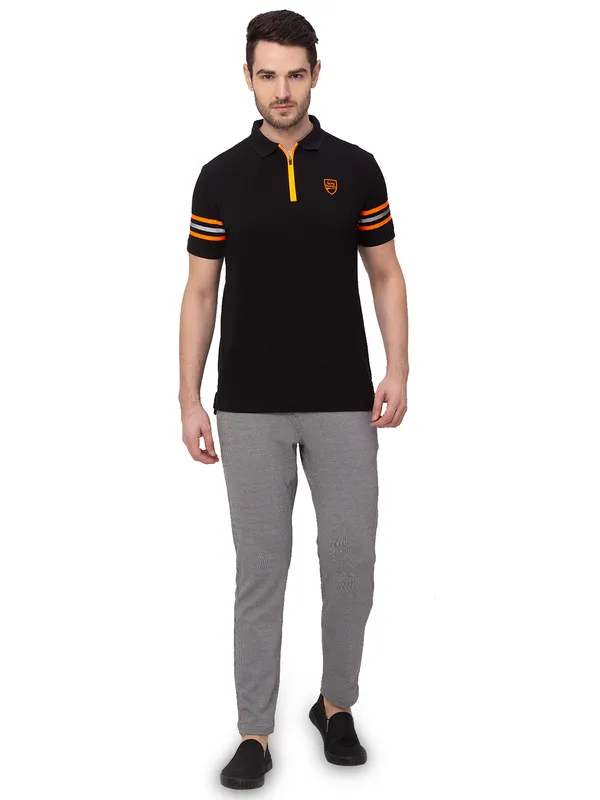Being Human Clothing Men Carrot Cropped Fit Chino-Black
