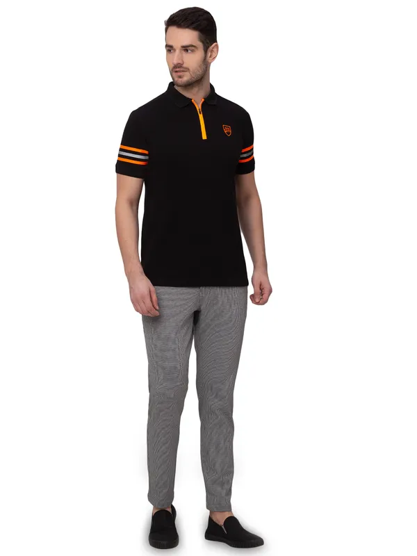 Being Human Clothing Men Carrot Cropped Fit Chino-Black