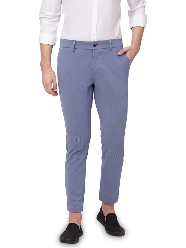 Being Human Clothing Men Carrot Cropped Fit Chino-Blue
