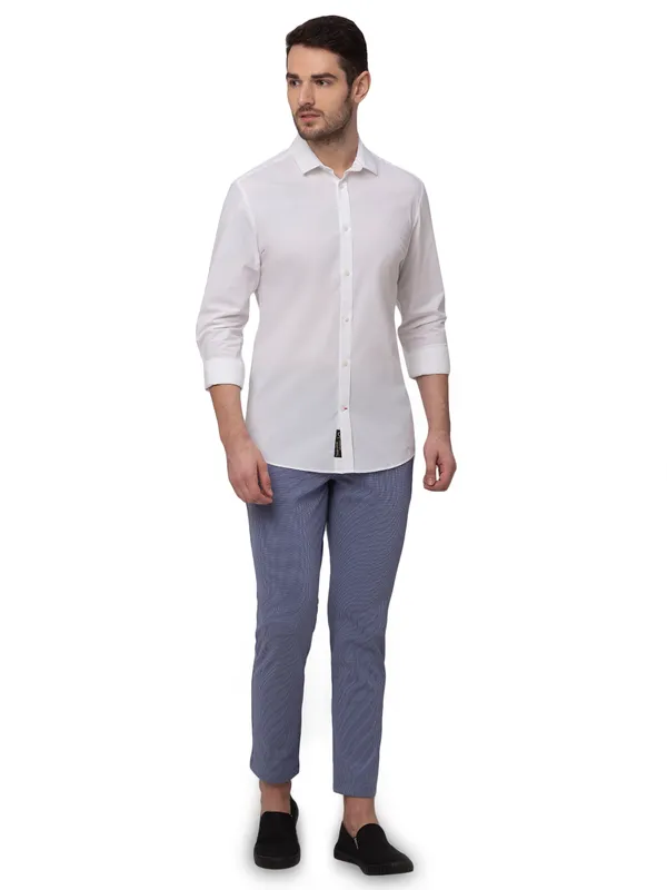 Being Human Clothing Men Carrot Cropped Fit Chino-Blue