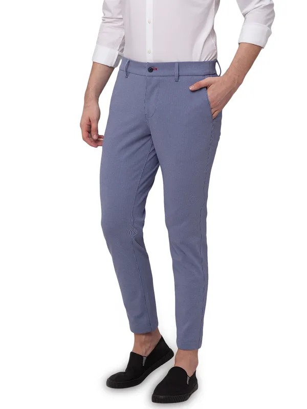 Being Human Clothing Men Carrot Cropped Fit Chino-Blue