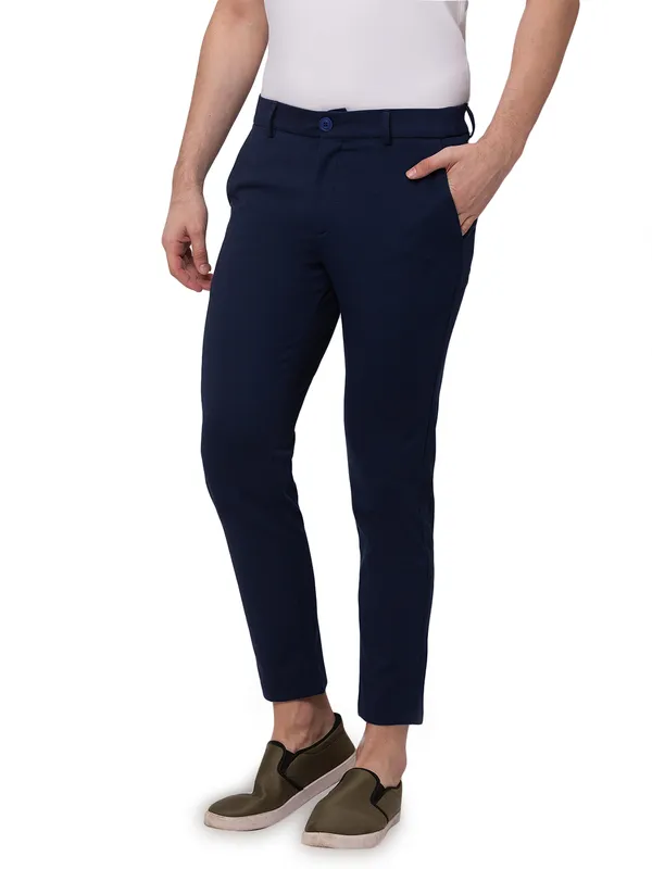 Being Human Clothing Men Carrot Cropped Fit Chino-Navy