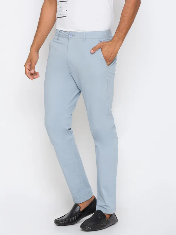 Being Human Men Slim Fit Chino-Grey