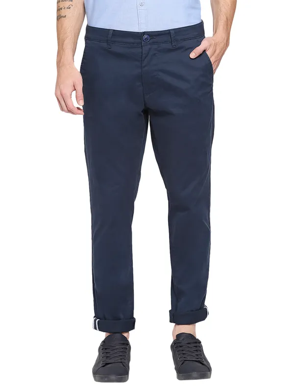 Being Human Men Slim Fit Chino-Navy
