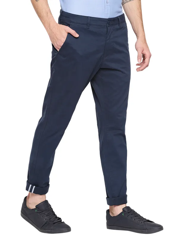 Being Human Men Slim Fit Chino-Navy