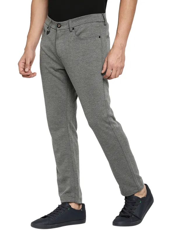 Being Human Clothing Men Slim Cropped Fit Chino-Dk Grey