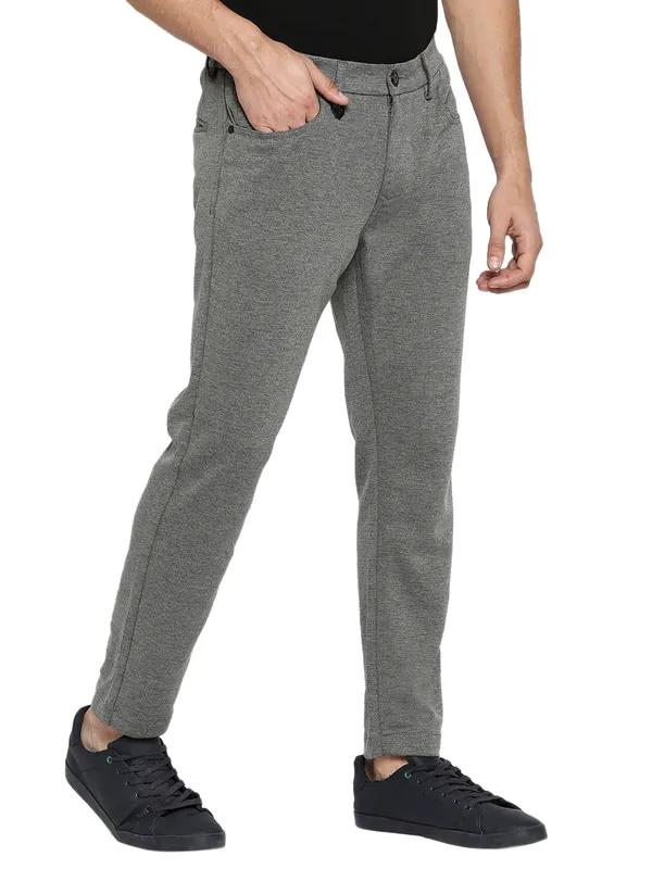 Being Human Clothing Men Slim Cropped Fit Chino-Dk Grey