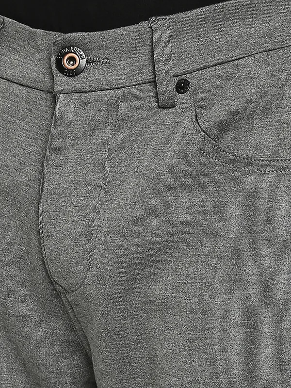 Being Human Clothing Men Slim Cropped Fit Chino-Dk Grey
