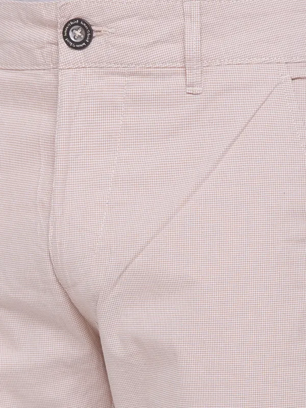Being Human Men Slim Cropped Fit Chino-Beige